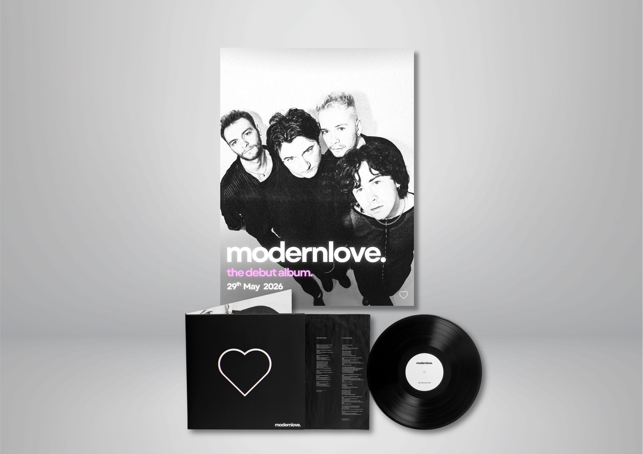 modernlove. - Debut Album Vinyl & Signed Poster Bundle Pre-Order